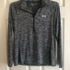 Under Armour Black and White Heathered Pullover